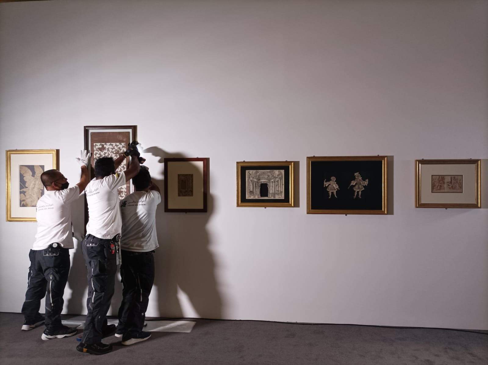 Installation of Stories of paper exhibition