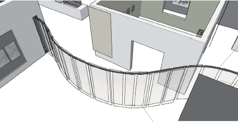 zoom on the paper ribbon of Stories of paper exhibition