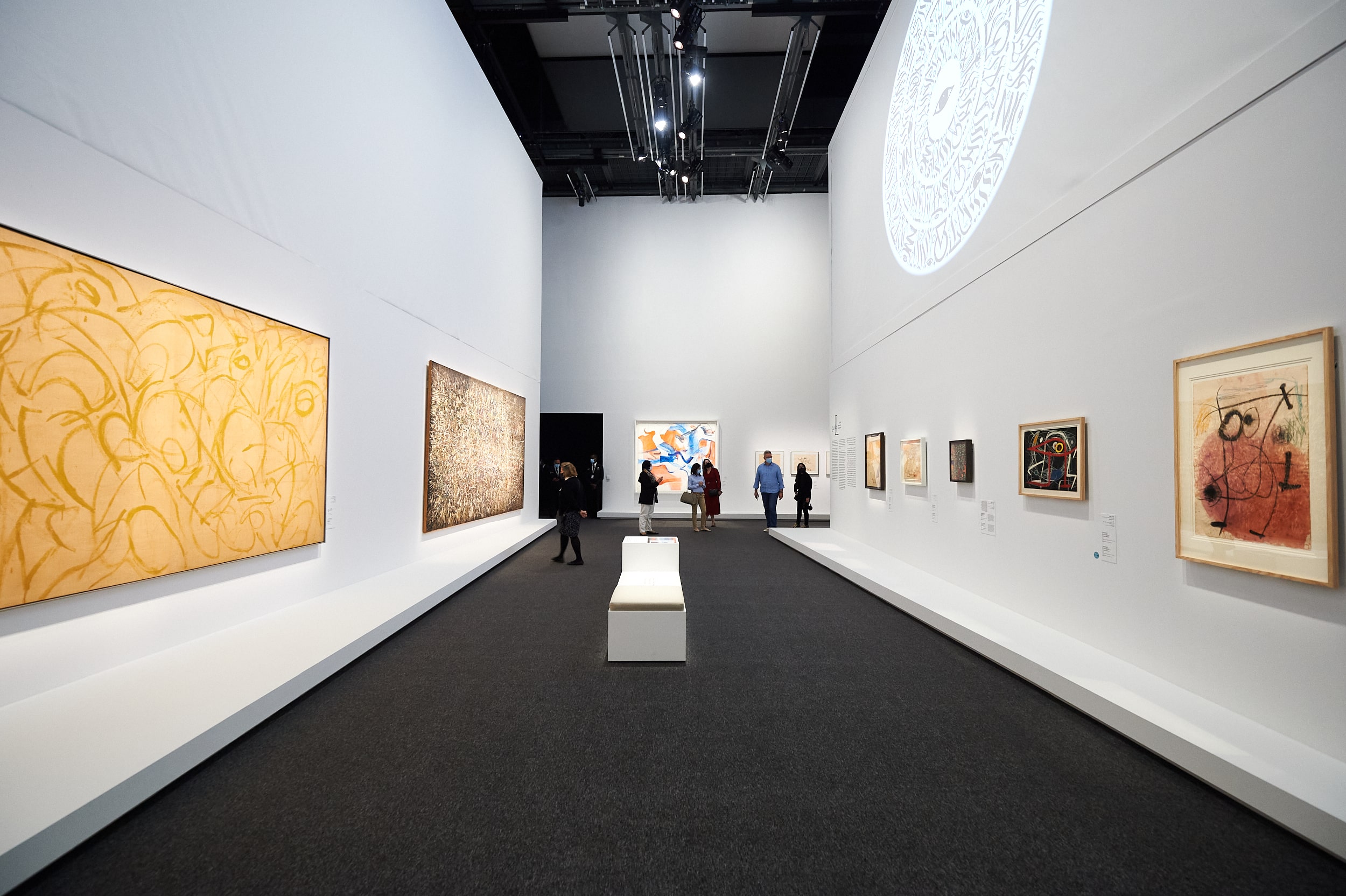 Exhibition Abstraction and Calligraphy − Towards a Universal Language at Louvre Abu Dhabi in collaboration with Centre Pompidou – 2021. Page - Project set-up for museums