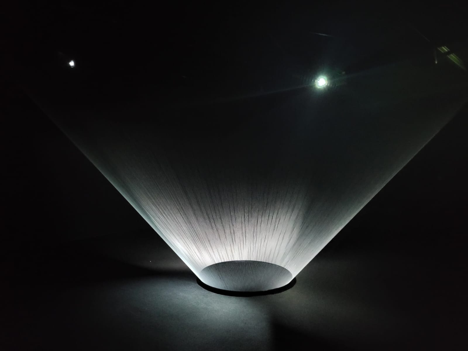 Muhannad Shono contemporary art installation for the exhibition Letters of light