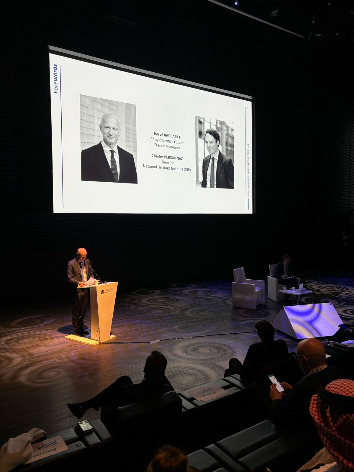 Inauguration de MuseoPro en présence de la ministre de la Culture Rachida Dati