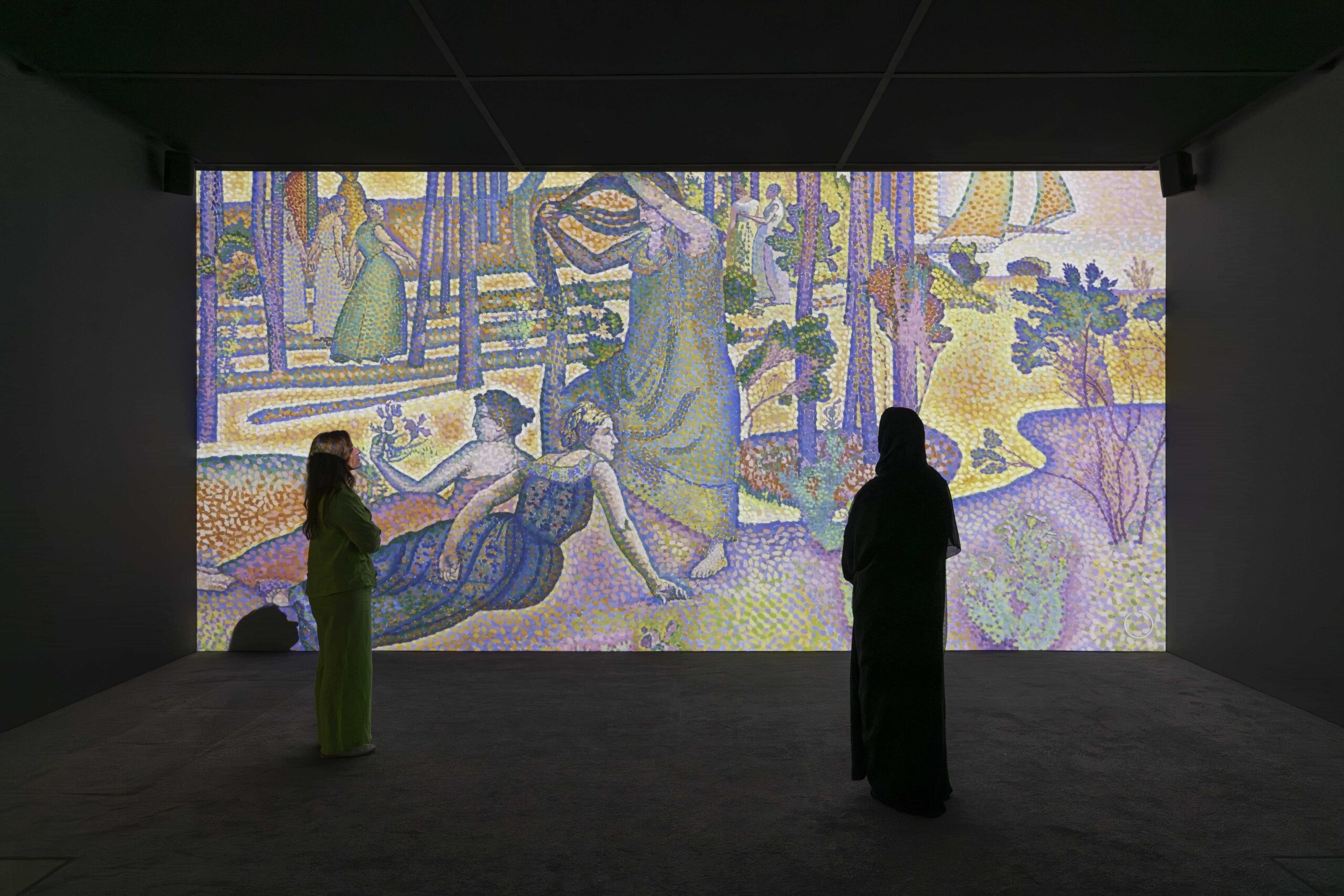 Salle introductive dans l'exposition Post-impressionnisme. Au-delà des apparences Department of culture and tourism Abu Dhabi