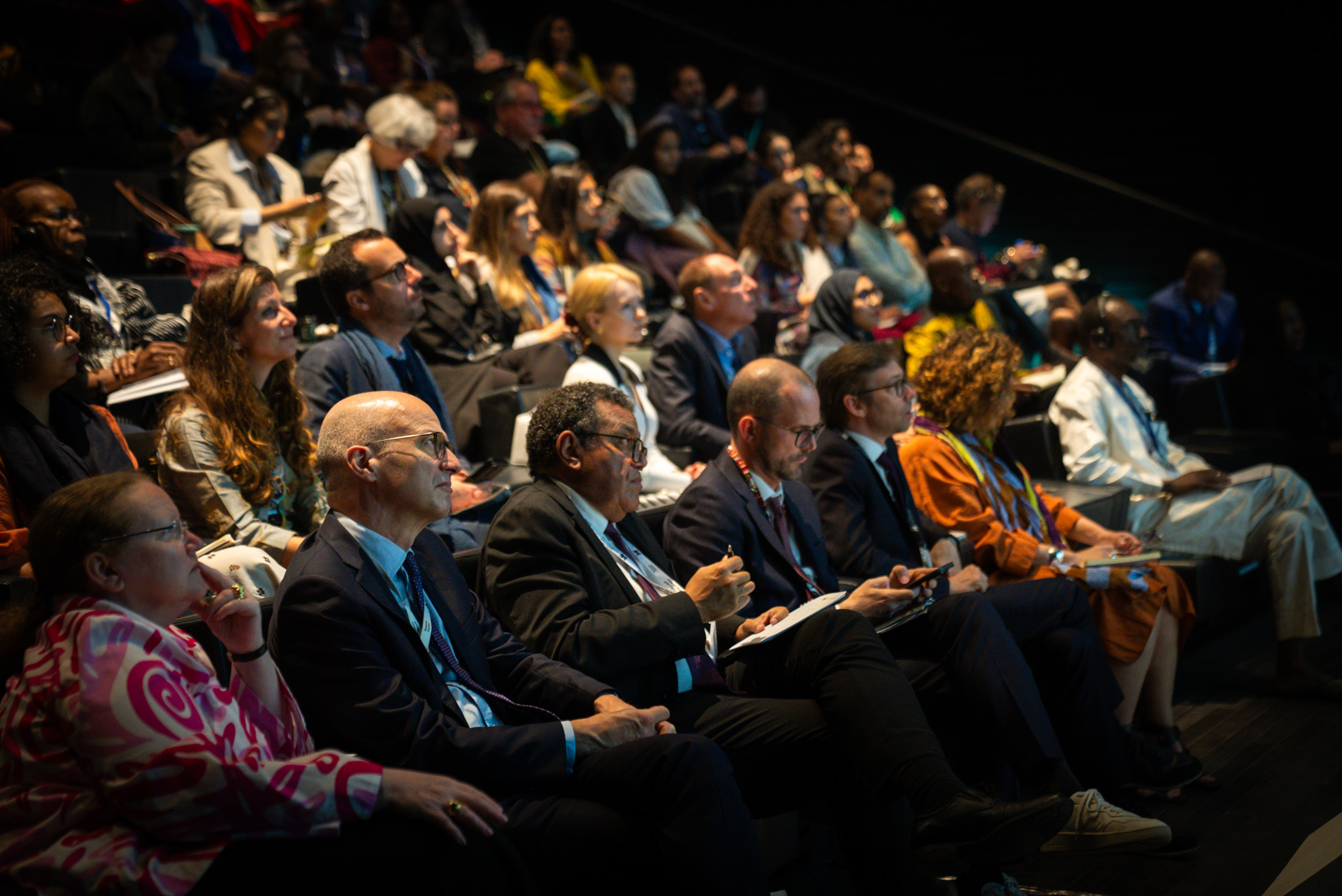 View of the audience during the symposium African museums : today and Tomorrow organised at Louvre Abu Dhabi and produced by France Muséums