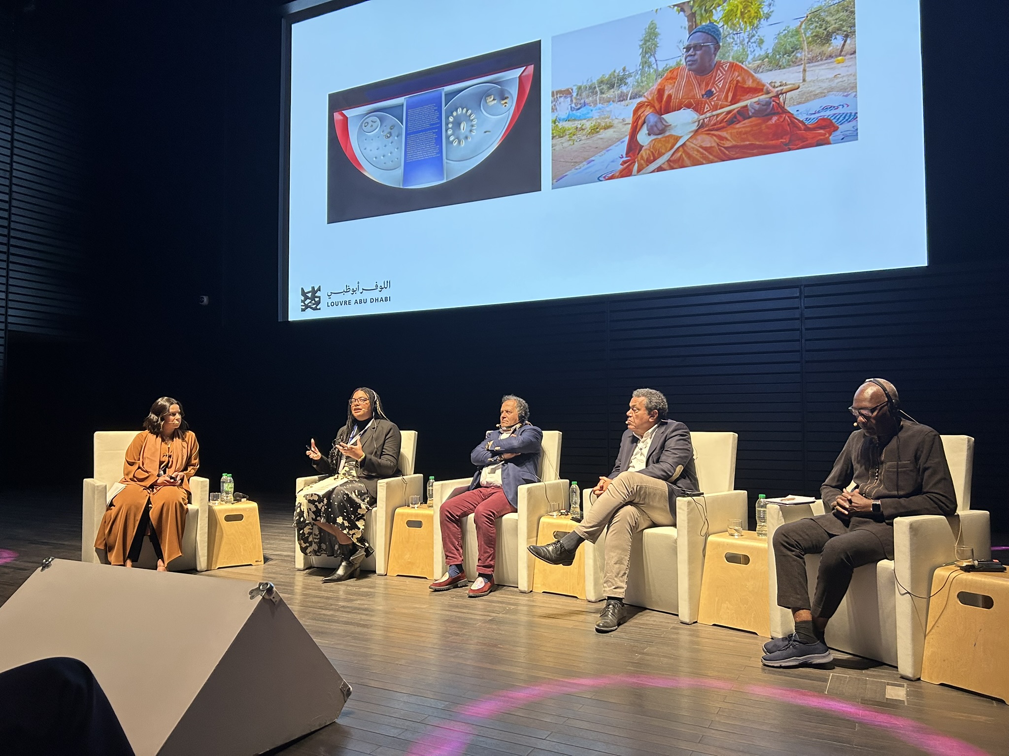 Roundtable on international partnership as part of the 3 days symposium African museums Today and Tomorrow organised at Louvre Abu Dhabi and produced by France Muséums